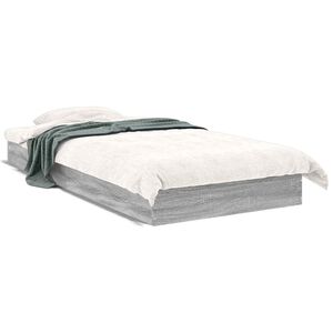 vidaXL Estrado de cama Sonoma cinzento 80 x 200 cm