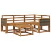 vidaXL Conjunto de Sof&aacute;s para Exterior 5 pcs Natural