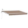 vidaXL Toldo Retr&aacute;til El&eacute;trico Cinzento-acastanhado 4 x 2 m