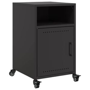 vidaXL Mesa de cabeceira 36x39x59 cm aço preto