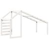 vidaXL Telhado de cama infantil 188x82x113 cm pinho maci&ccedil;o branco