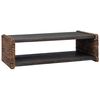 vidaXL Mesa de centro Natural 110 x 55 x 35 cm Madeira de Mogno S&oacute;lida