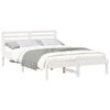 vidaXL Estrutura da Cama com cabeceira Branco 140 x 220 cm