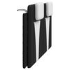 vidaXL Almofad&atilde;o de cabeceira Viana 160 cm couro artificial preto e branco