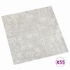 vidaXL Pranchas de Piso 55 pcs Cinzento-claro 5,11 m&sup2; PVC