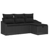 vidaXL Conjunto de Sof&aacute;s 4 unid. vime PE