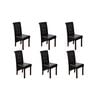 vidaXL Cadeiras de jantar 6 pcs couro artificial castanho