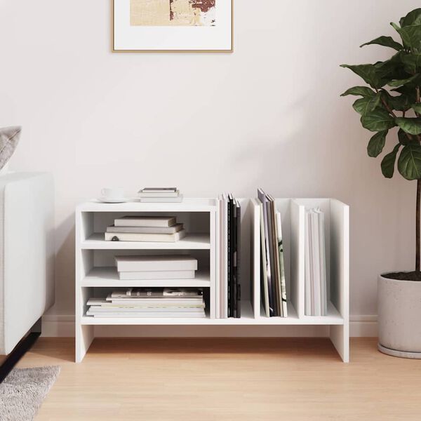 vidaXL Armário para discos de vinil Branco 78,5 x 35 x 45 cm