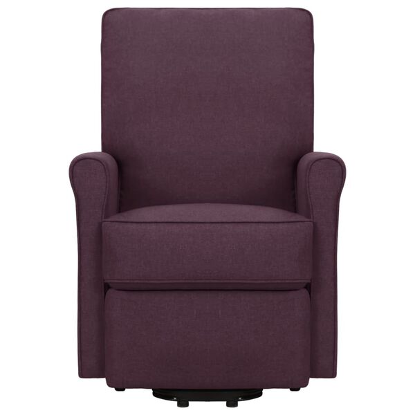 vidaXL Poltrona elevat&oacute;ria tecido roxo
