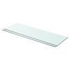 vidaXL Prateleiras 2 pcs 80x25 cm vidro transparente