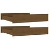 vidaXL Gavetas de cama 2 pcs madeira de pinho maci&ccedil;a castanho mel