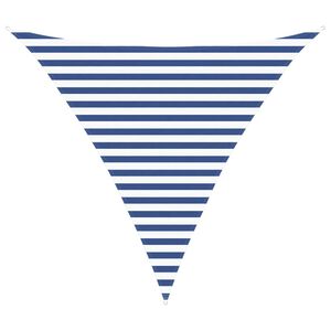 vidaXL Vela de Sombra para Exterior Azul e Branco 3 x 3 x 3 m
