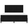 vidaXL Cama Box com colch&atilde;o com led Preto 180 x 200 cm tecido