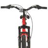 vidaXL Bicicleta de montanha 21 velocidades roda 27,5" 42 cm vermelho
