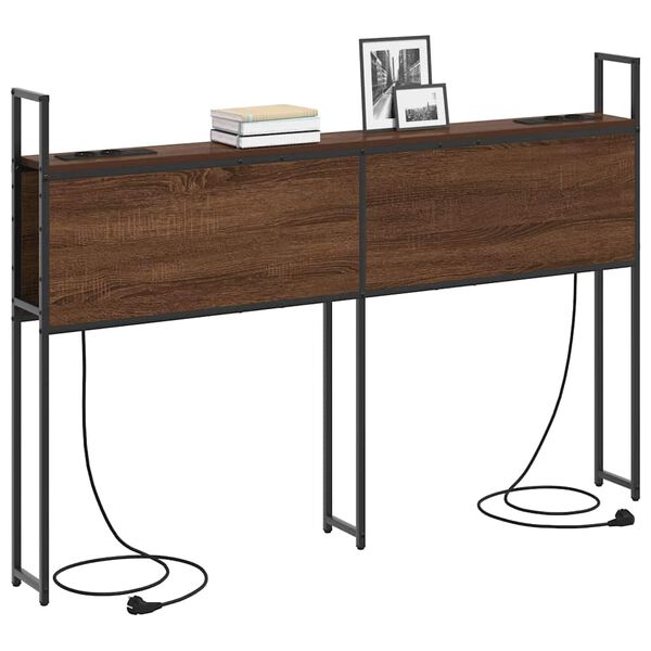 vidaXL Cabeceira de Armazenamento com Esta&ccedil;&atilde;o de Carregamento