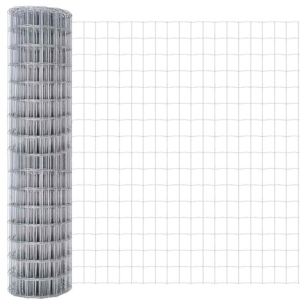 vidaXL Cerca Euro 1,2 x 10 m Ferro revestido de PVC