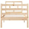 vidaXL Estrutura de cama pequena solteiro 75x190 cm madeira maciça
