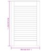 vidaXL Portas de armário 4 pcs com design de persiana pinho maciço