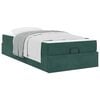 vidaXL Estrutura de cama com colchão com colchão 2 pcs Verde Veludo