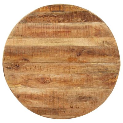 vidaXL Mesa de jantar redonda 100x100x75cm madeira de mangueira áspera