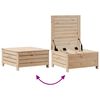 vidaXL 8 pcs conjunto lounge de jardim c/ almofad&otilde;es pinho maci&ccedil;o