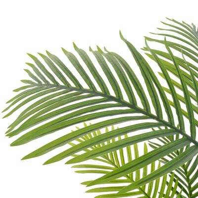 vidaXL Palmeira artificial com vaso 120 cm verde