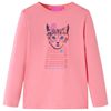 T-shirt de manga comprida para crian&ccedil;a rosa 128