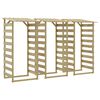 vidaXL P&eacute;rgolas com telhados 3 pcs pinho impregnado 100x90x200 cm