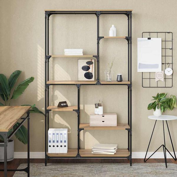 vidaXL Estante Carvalho Artesanal 99 x 35,5 x 176 cm