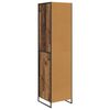 vidaXL Guarda-Roupa com porta 2 pcs Madeira Antiga 50 x 50 x 200 cm