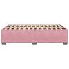 vidaXL Estrutura de cama 120x200 cm veludo rosa