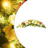 vidaXL Grinalda de Natal com luzes LED 90 cm PVC verde