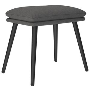 vidaXL Apoio de p&eacute;s 45x29,5x35 cm tecido cinzento-escuro