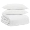 vidaXL Conjunto de Edredom com travesseiro 3 pcs Branco Pena de ganso