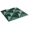 vidaXL Painéis de parede 12 pcs 50x50 cm 3 m² XPS origami verde