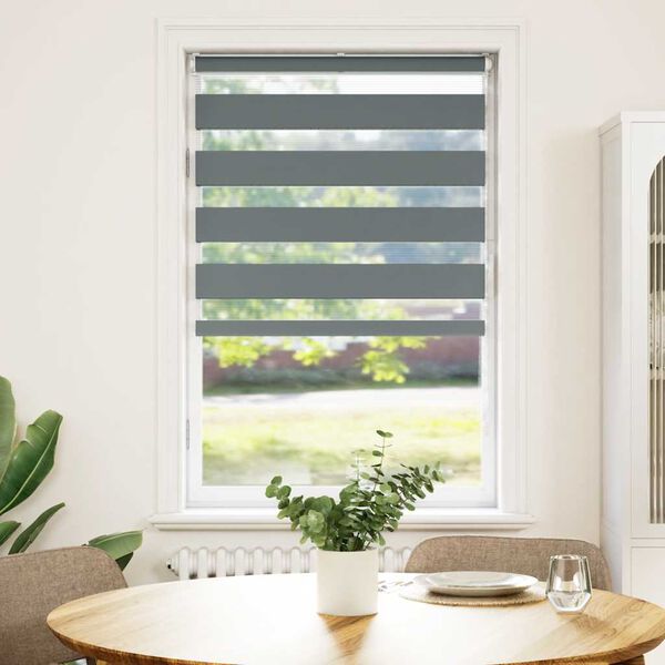 vidaXL Cortina de zebra 70x100 cm largura do tecido 65,9 cm poli&eacute;ster