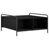 vidaXL Mesa de centro Carvalho Preto 50 x 49 x 41 cm