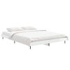 vidaXL Estrutura cama 140x190 cm derivados de madeira branco brilhante