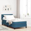 vidaXL Cama Box com colch&atilde;o Azul Escuro 200 x 100 cm Veludo