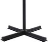 vidaXL Guarda-sol de jardim com base portátil cinzento-acastanhado