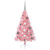 vidaXL Árvore de Natal Artificial Pré-iluminada Rosa 120 cm PVC