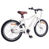 vidaXL Bicicleta Infantil 18 Polegadas para 5-7 anos branco