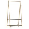 vidaXL Roupeiro com prateleiras 96x45,5x150,5 cm bambu
