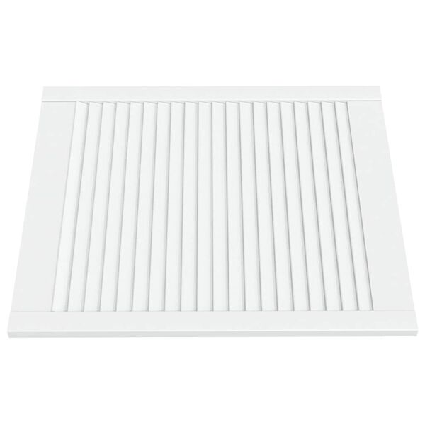 vidaXL Portas de arm&aacute;rio 4 pcs design de persiana pinho maci&ccedil;o branco