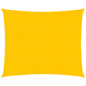 vidaXL Para-sol estilo vela quadrado 160 g/m&sup2; 4x4 m PEAD amarelo
