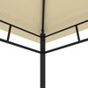 vidaXL Gazebo de jardim 4x4x2,9 m 180g/m&sup2; creme