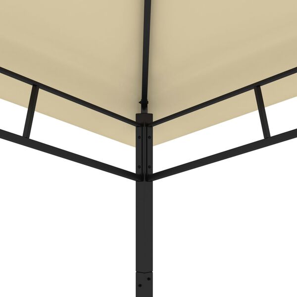 vidaXL Gazebo de jardim 4x4x2,9 m 180g/m&sup2; creme