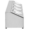 vidaXL Suporte gastronorm c/ 4 recipientes GN 1/6 a&ccedil;o inoxid&aacute;vel