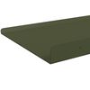 vidaXL Prateleira Flutuante 2 pcs Verde Oliva 40 x 18 x 2,5 cm A&ccedil;o