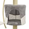 vidaXL &Aacute;rvore gatos c/ postes arranhadores sisal 120cm cinzento/branco